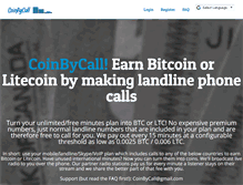 Tablet Screenshot of coinbycall.com